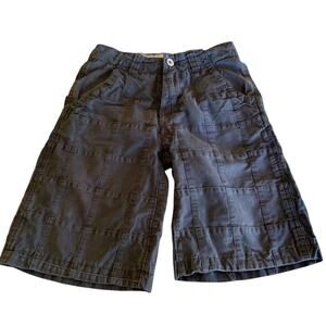 PLACE Lot No. 18 Black Boys Shorts Patchwork, Pockets, Button Front Size 7